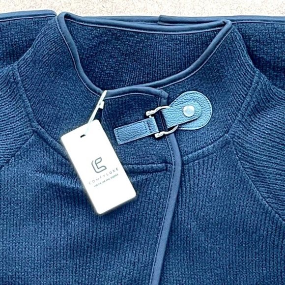 WOMENS BLACK PONCHO CLOAK W/POCKETS / SNAP NECK CLOSURE  - OS - Picture 3 of 11